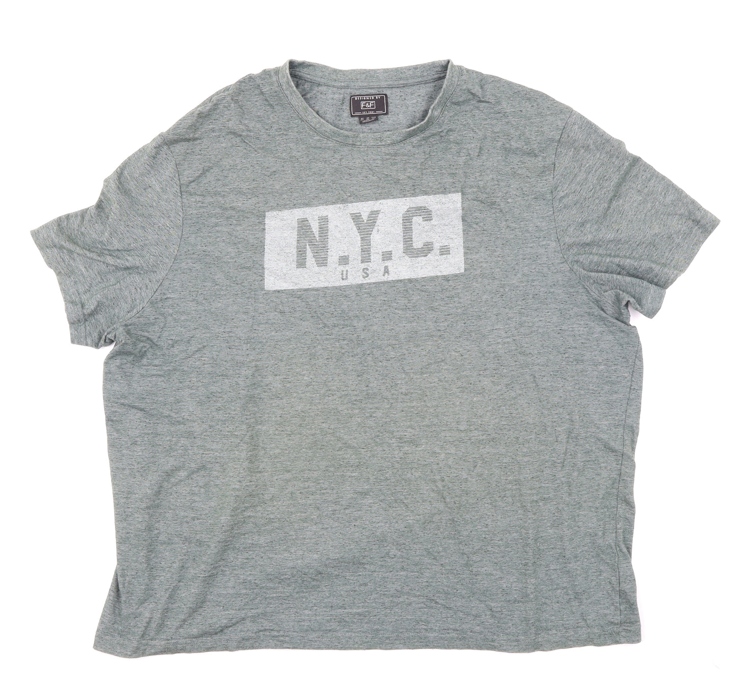 F&F Mens Green    T-Shirt Size 2XL