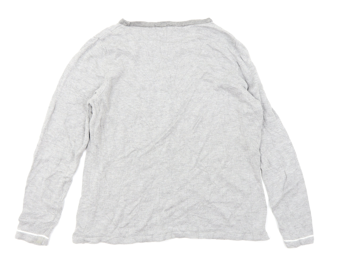 BM Collection Womens Grey   Pullover Jumper Size M