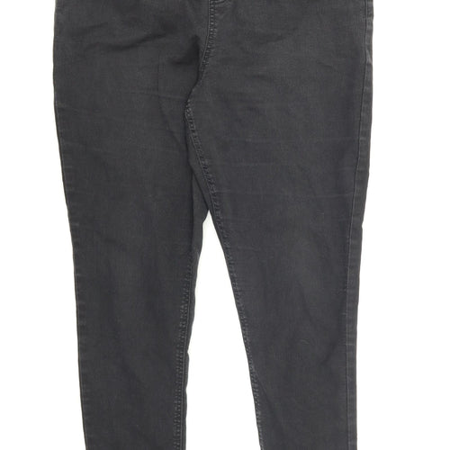 F&F Womens Black  Denim Jegging Jeans Size 16 L25 in
