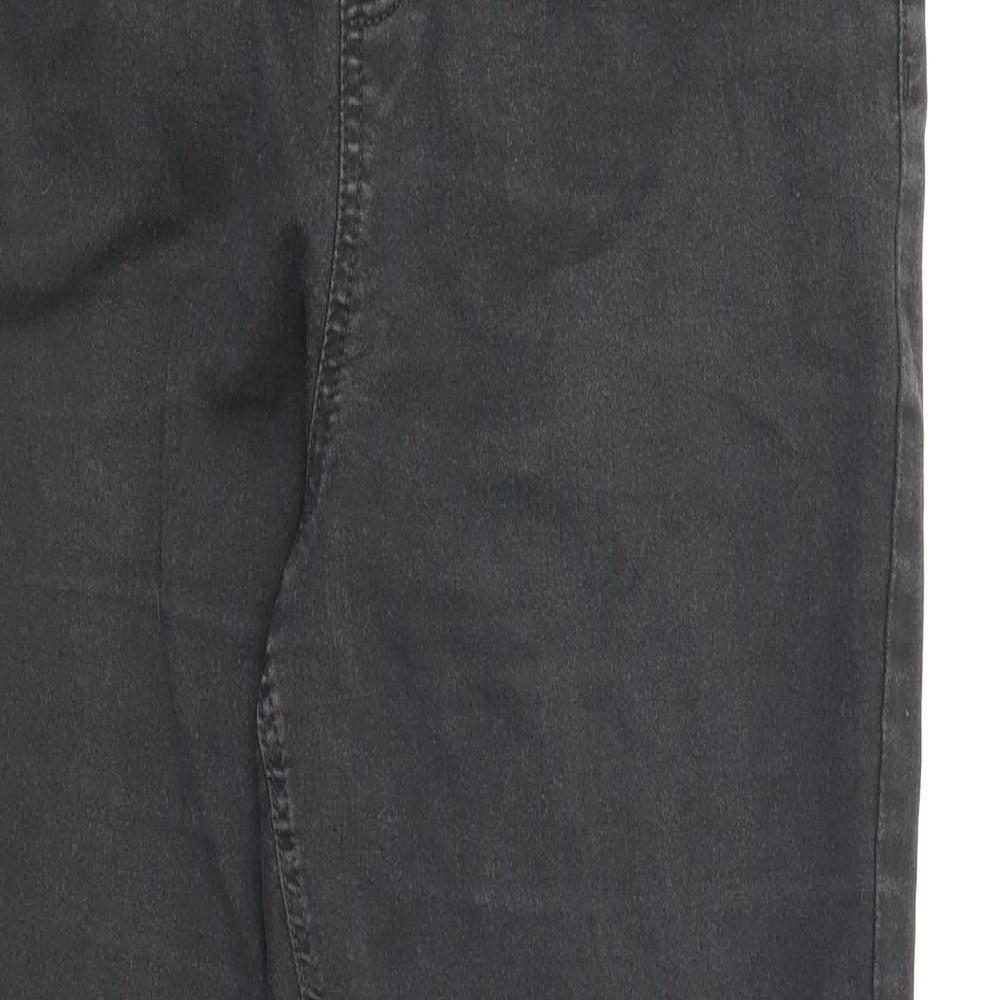 F&F Womens Black  Denim Jegging Jeans Size 16 L25 in