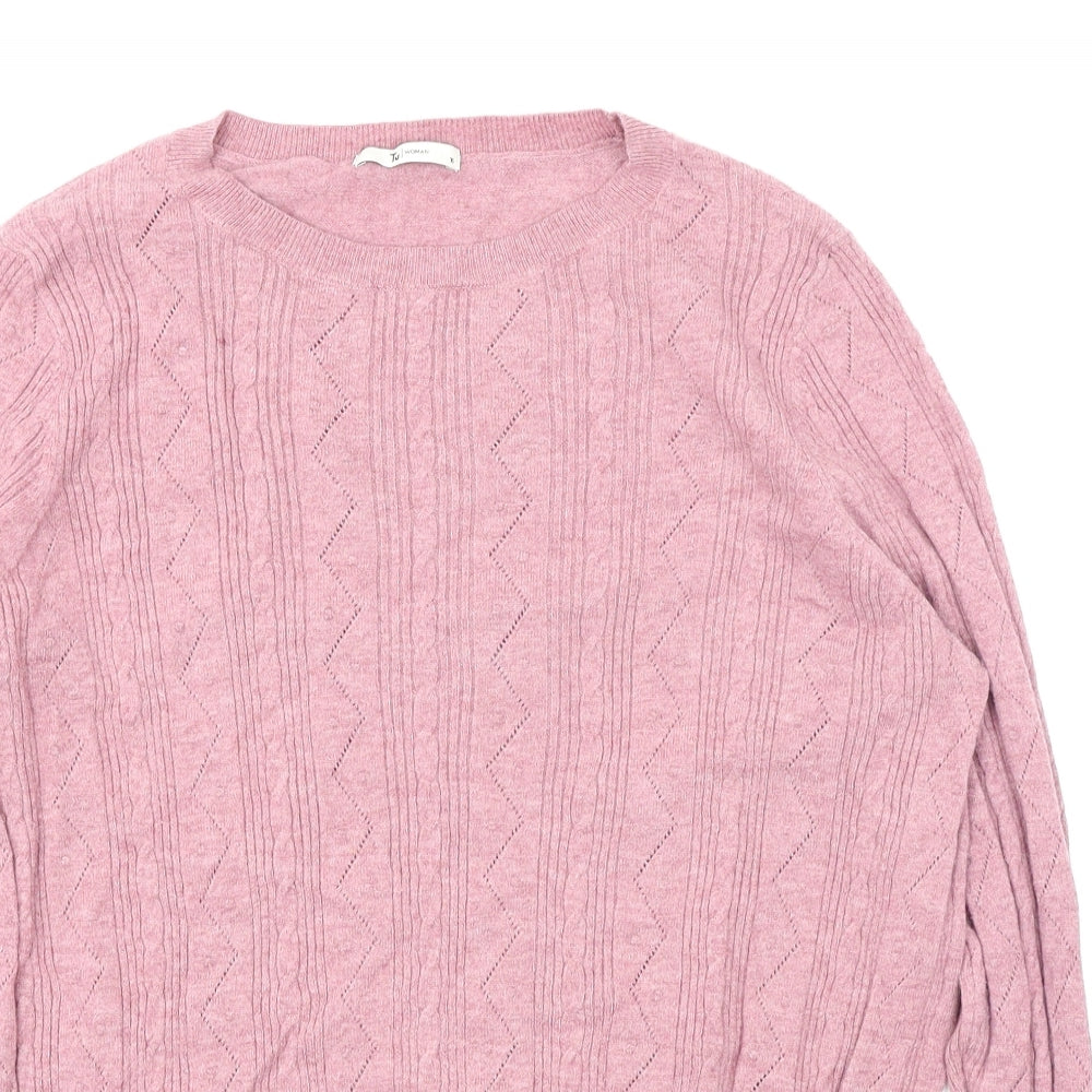 TU Womens Pink   Pullover Jumper Size 16
