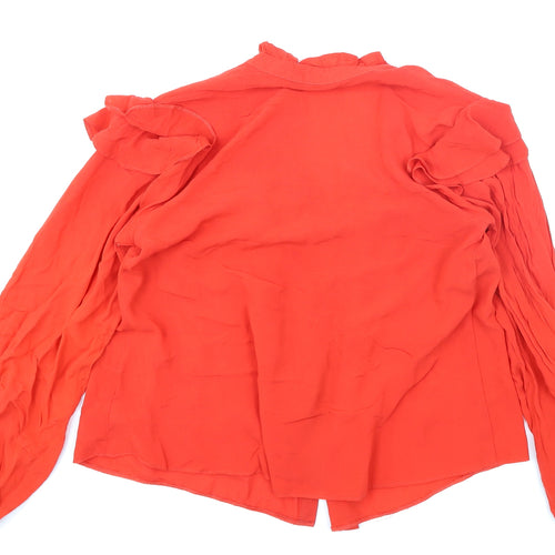 George Womens Red   Basic Blouse Size 8