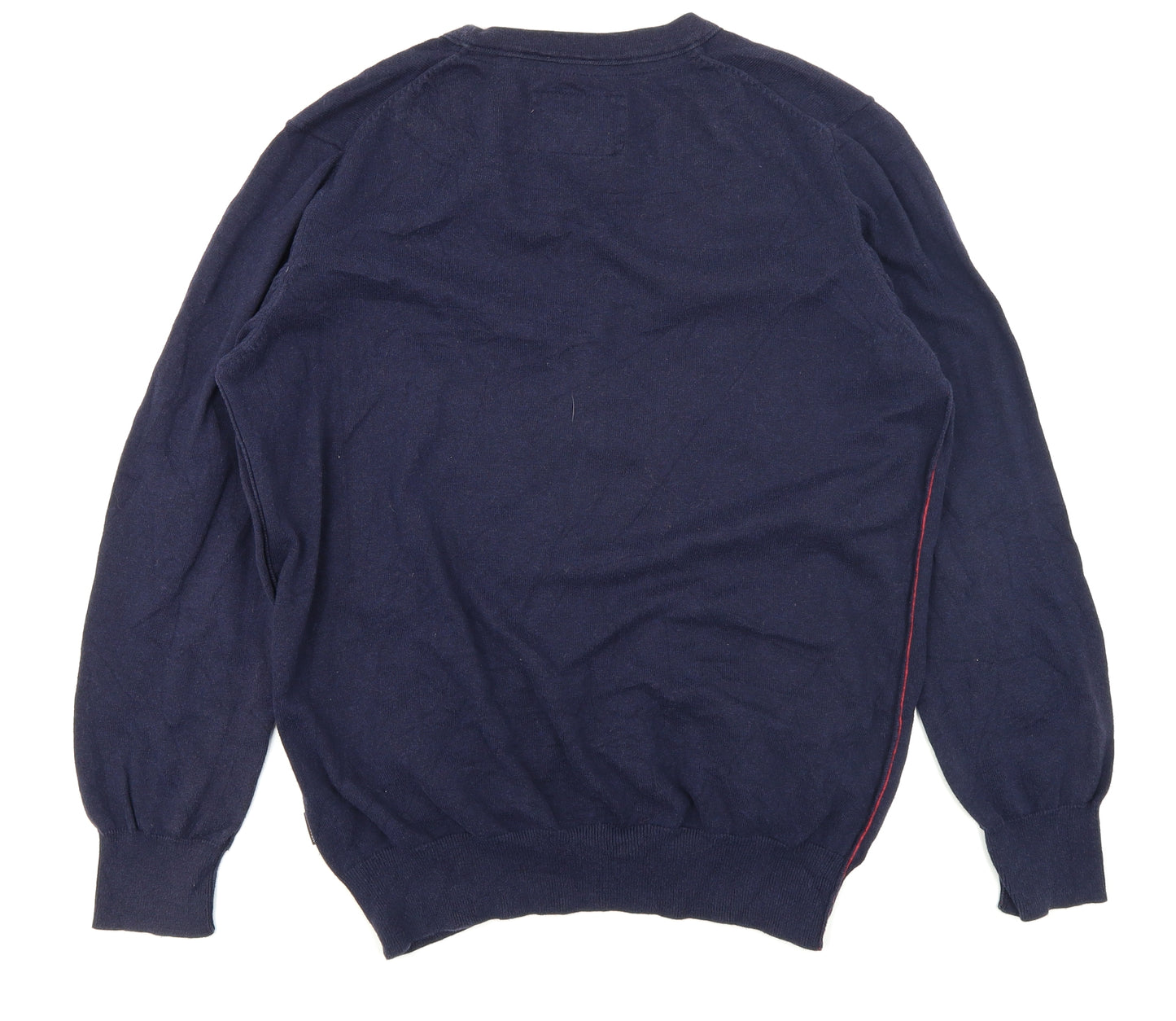 St George Mens Blue   Cardigan Jumper Size L