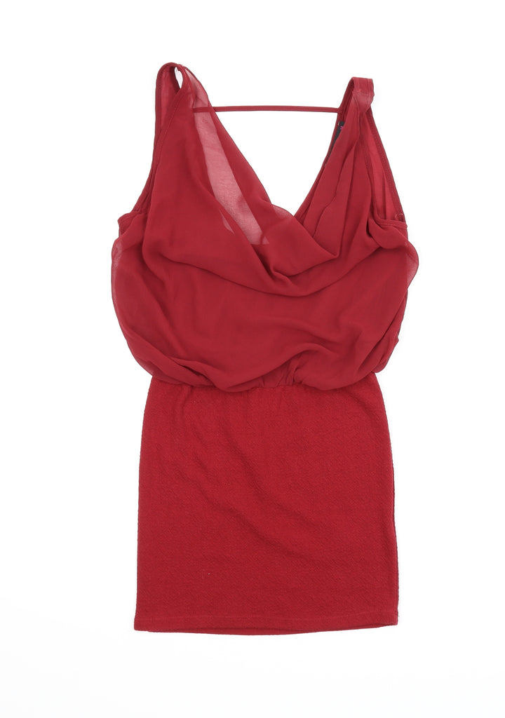Shana Womens Red Sheath Size M