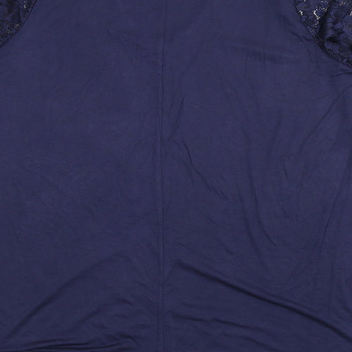 Yours Womens Blue Floral  Tunic Blouse Size 22