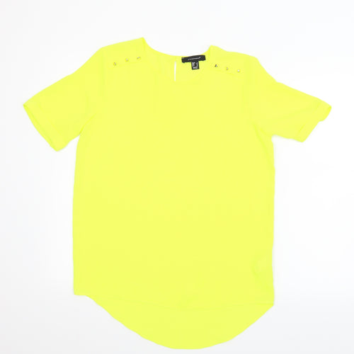 Atmosphere Womens Yellow   Basic Blouse Size 8