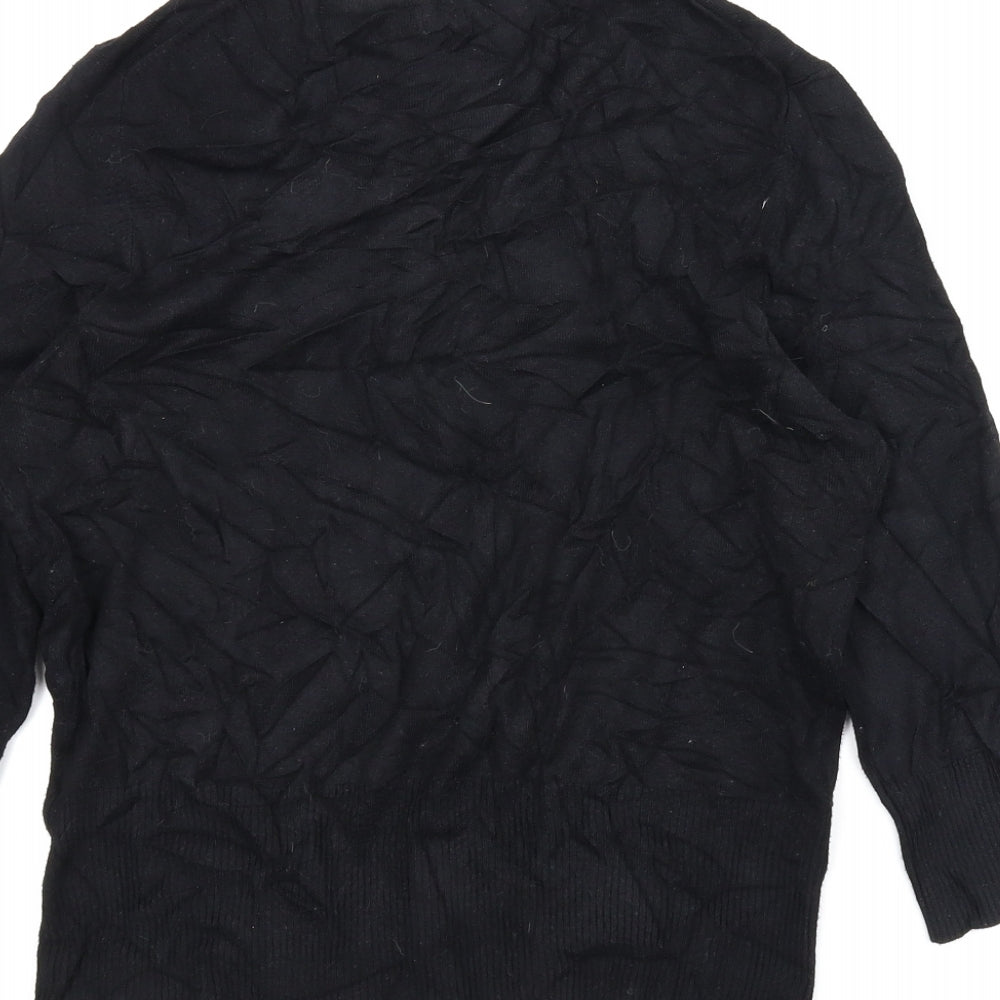M&S Womens Black   Cardigan Jumper Size 14