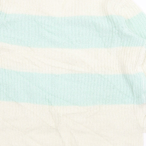 Bodyflirt Womens Green Striped  Pullover Jumper Size M