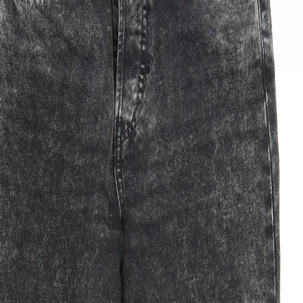 Divided Womens Black  Denim Tapered Jeans Size 8 L25 in
