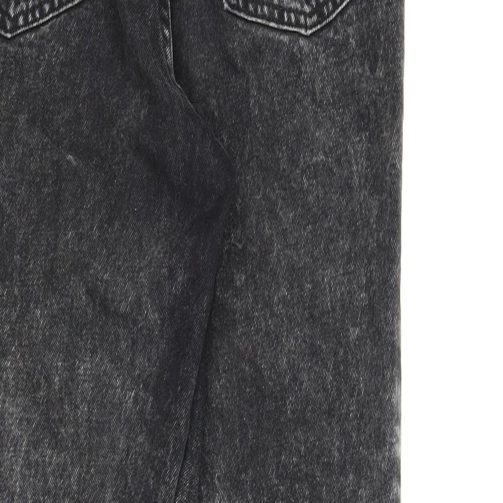 Divided Womens Black  Denim Tapered Jeans Size 8 L25 in