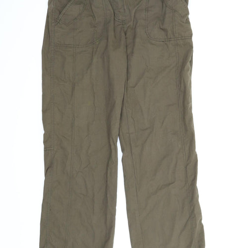 Street One Womens Green   Cargo Trousers Size 12 L29 in