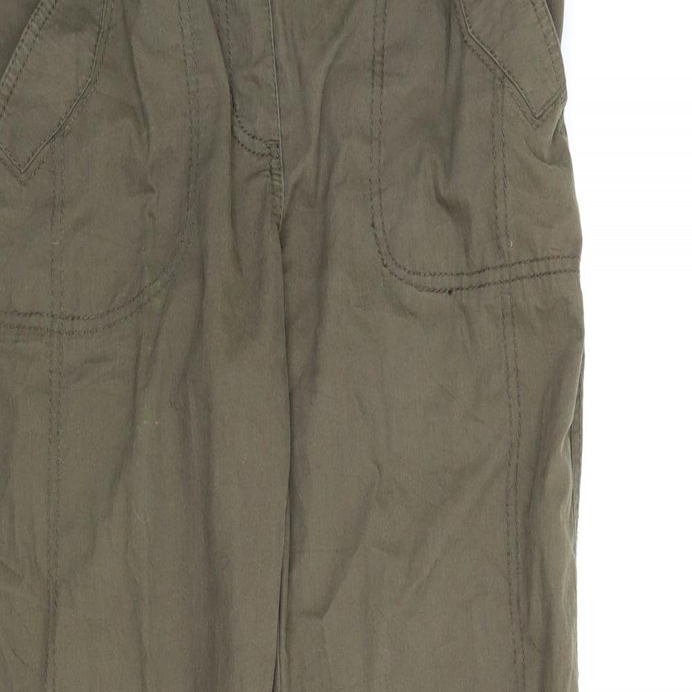 Street One Womens Green   Cargo Trousers Size 12 L29 in