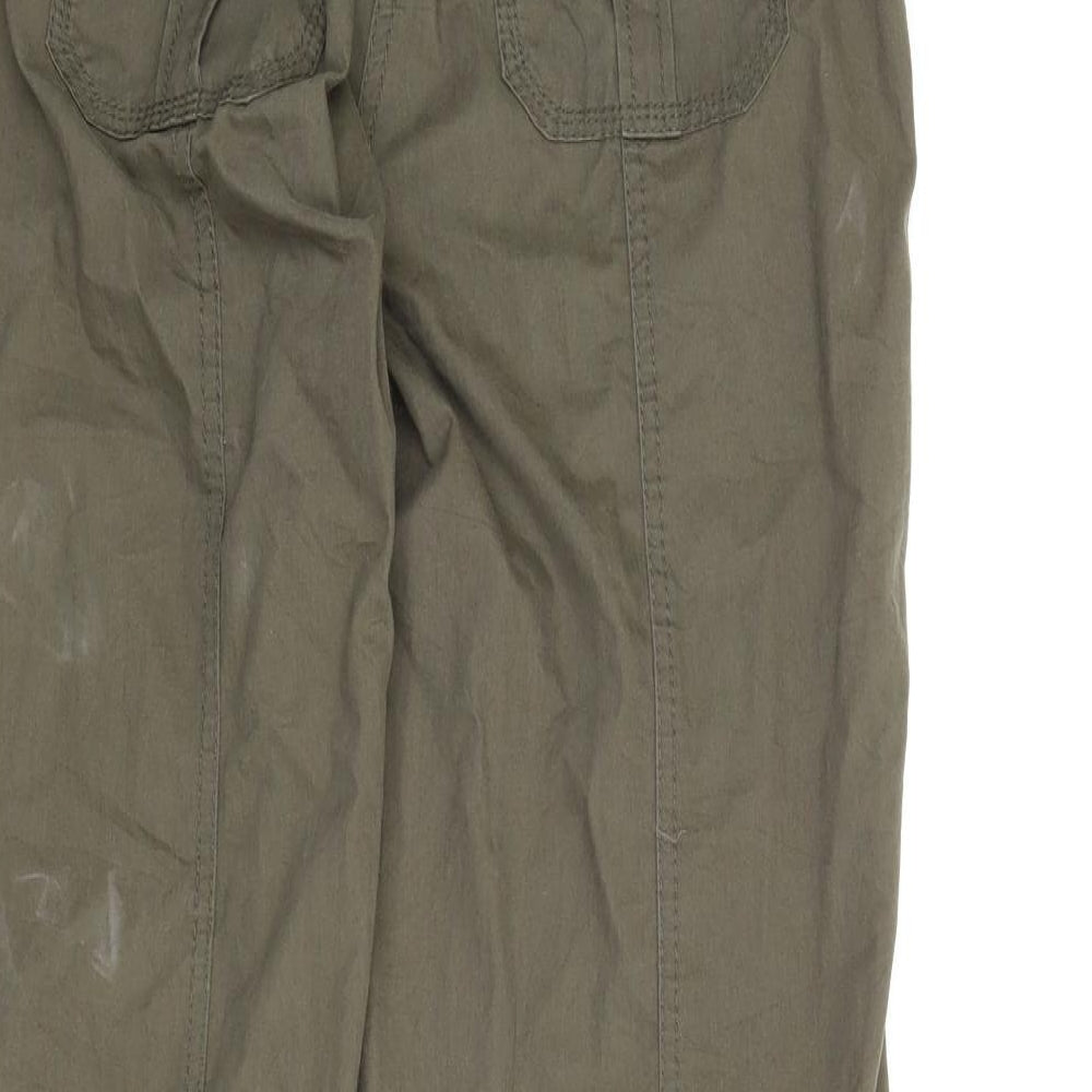 Street One Womens Green   Cargo Trousers Size 12 L29 in