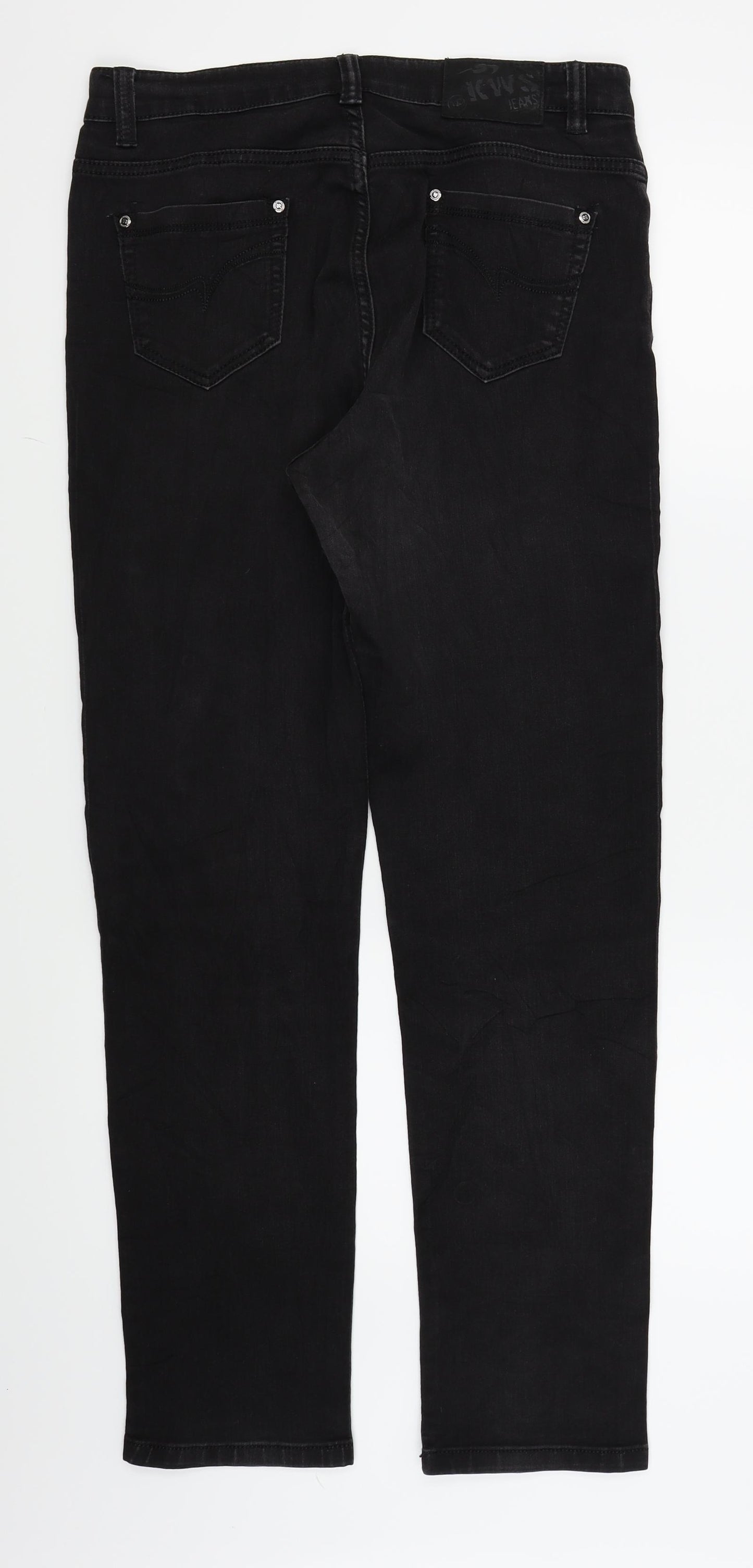 kaiweishi Womens Black   Straight Jeans Size 31 L29 in