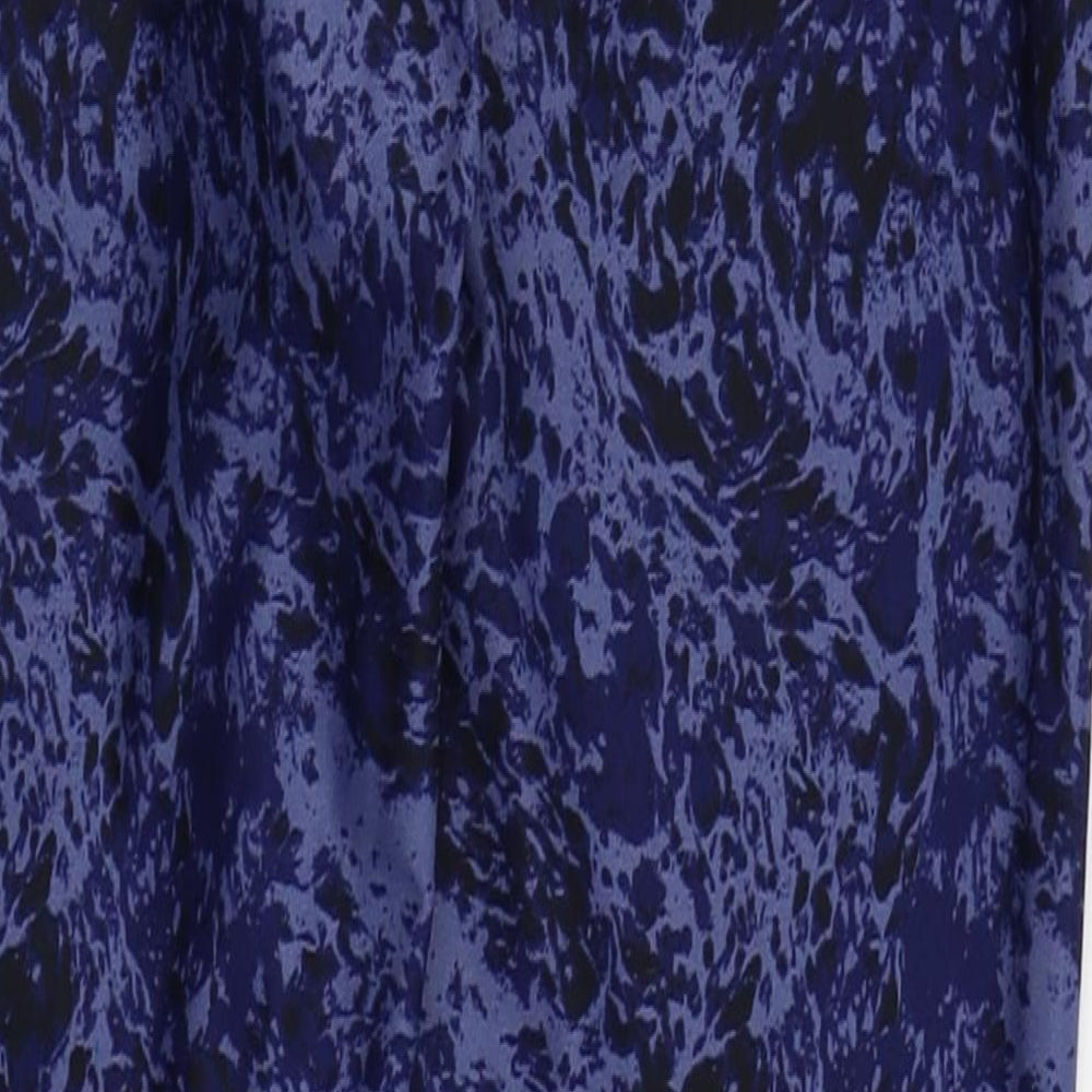 Athletic Works Womens Blue Camouflage  Capri Trousers Size 8 L21 in