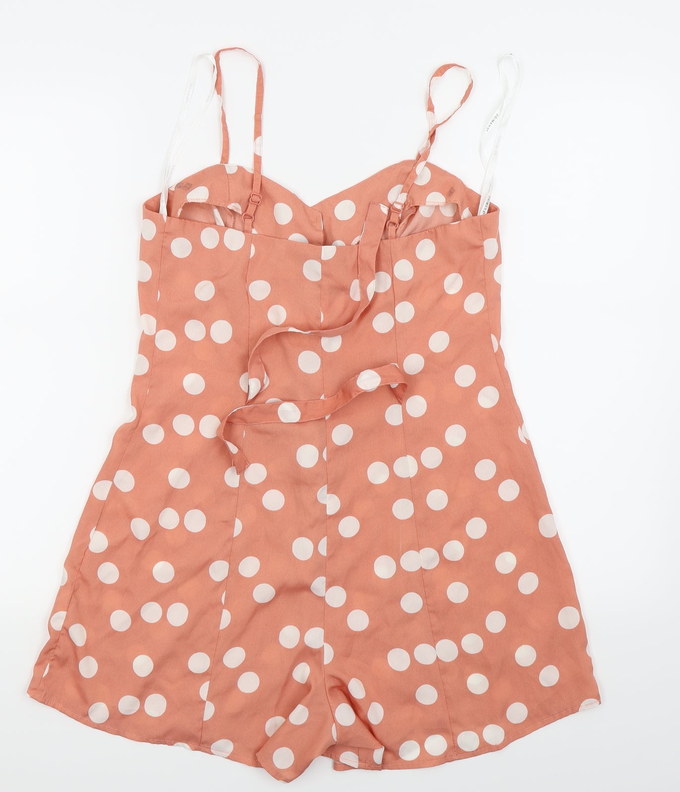 Primark Womens Pink Polka Dot  Playsuit One-Piece Size 10
