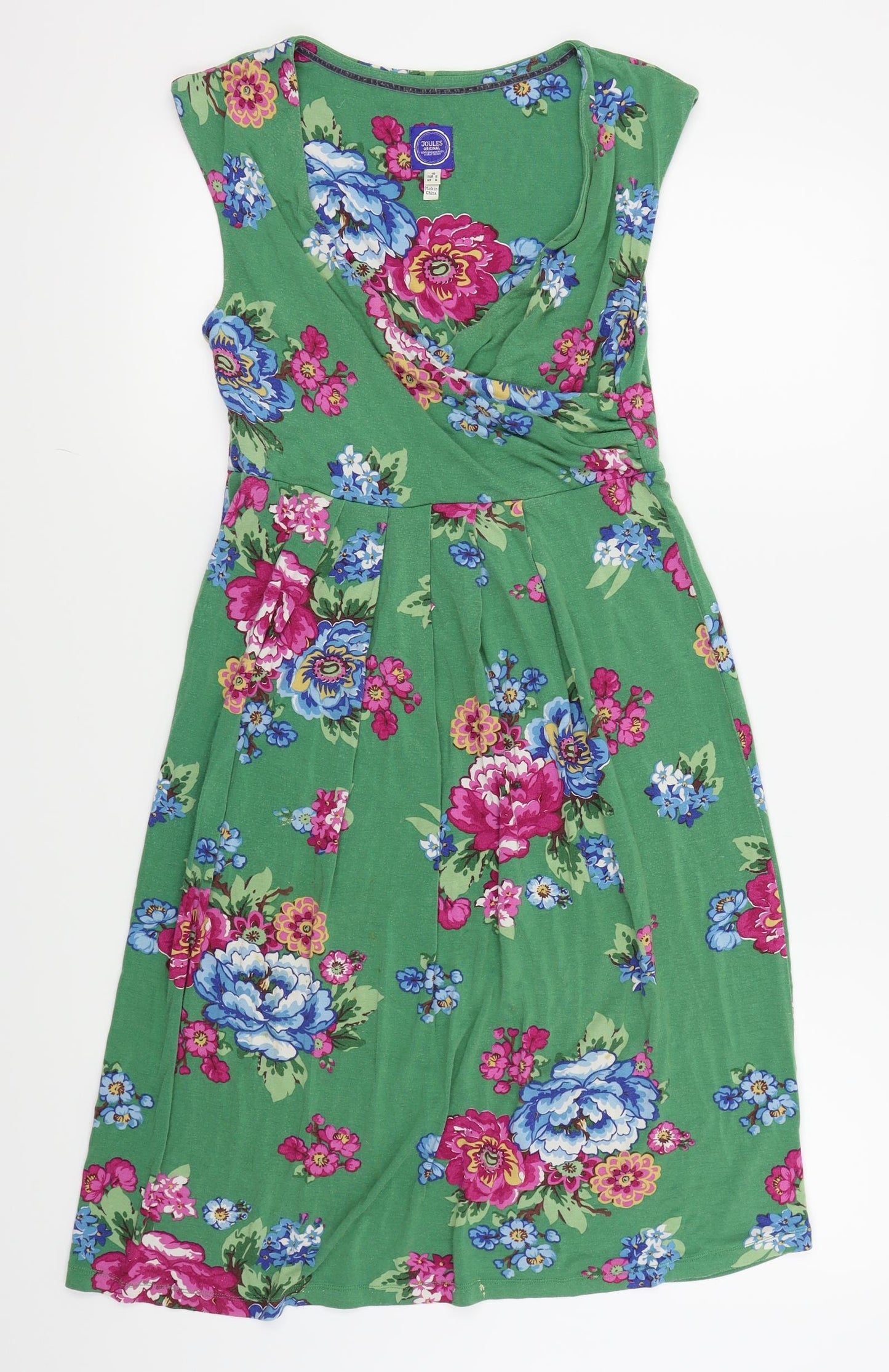 joules original Womens Green Floral  Fit & Flare  Size 10
