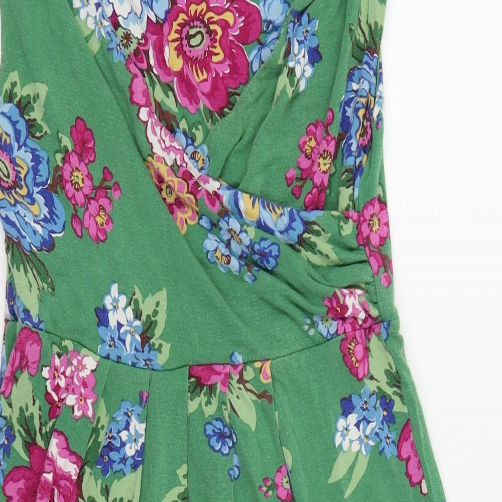 joules original Womens Green Floral  Fit & Flare  Size 10