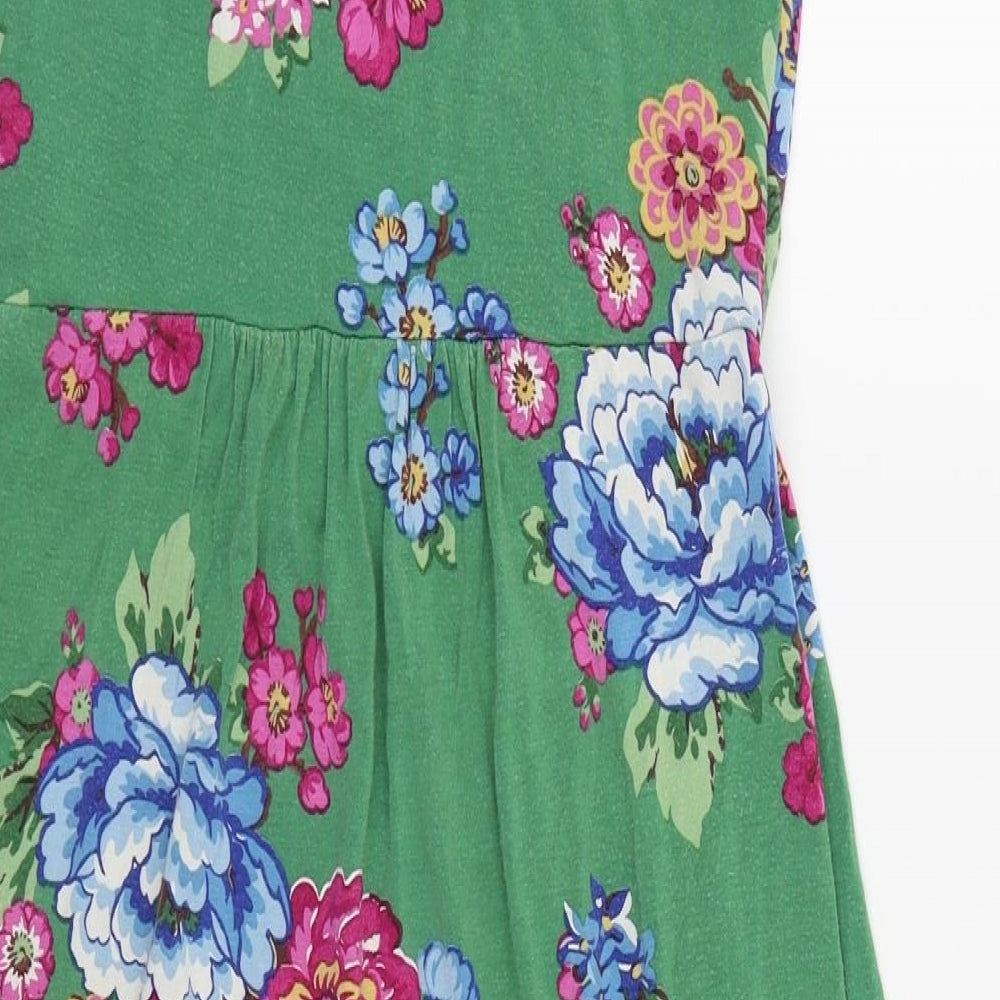 joules original Womens Green Floral  Fit & Flare  Size 10