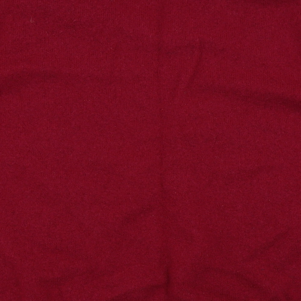 Woolovers Mens Red Check  Pullover Jumper Size XL