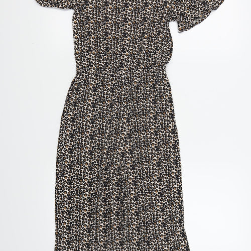 NEXT Girls Brown Animal Print  Jumpsuit One-Piece Size 9 Years
