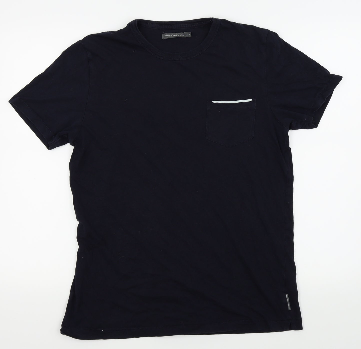 French Connection Mens Blue    T-Shirt Size L