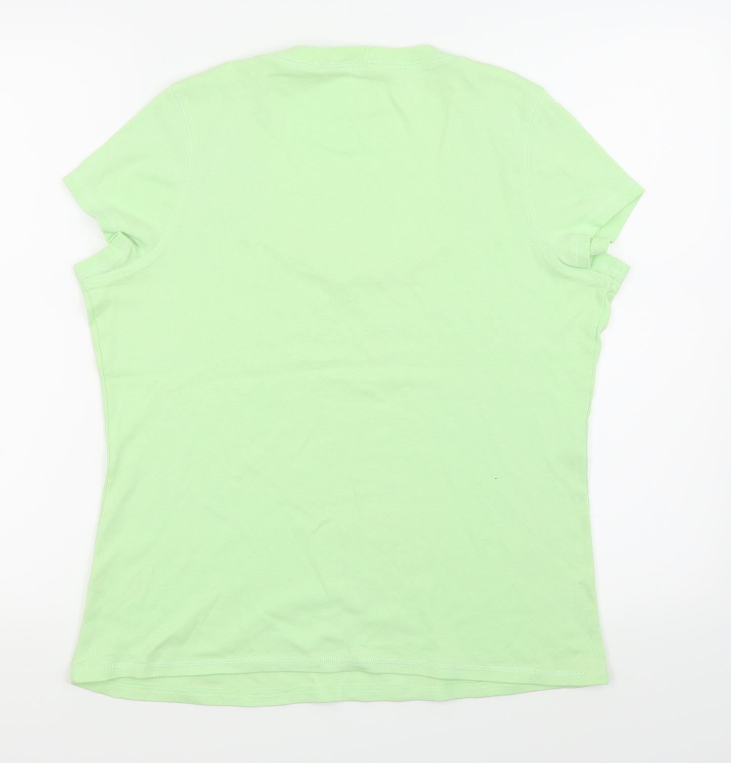 M&S Womens Green   Basic T-Shirt Size 20