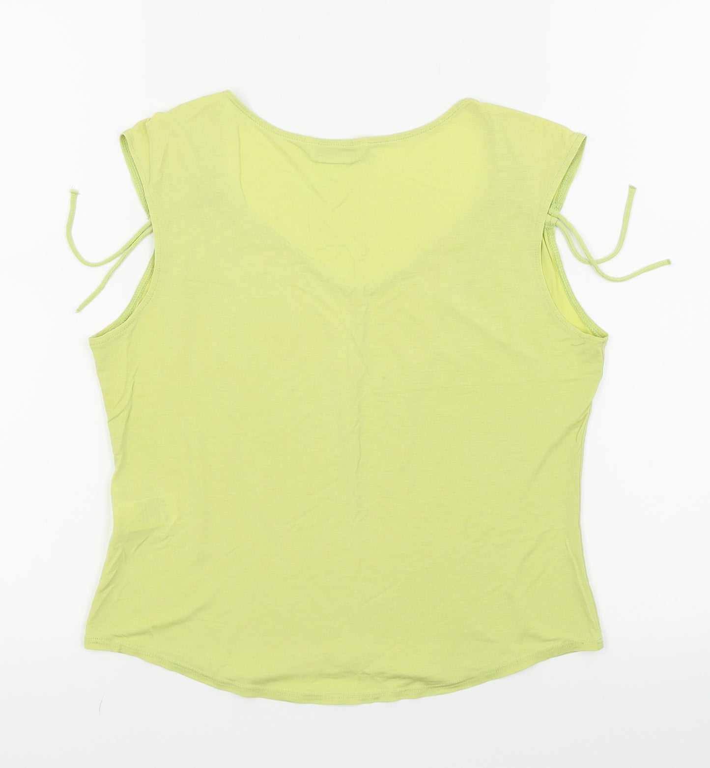 m&s Womens Green   Basic Tank Size 14