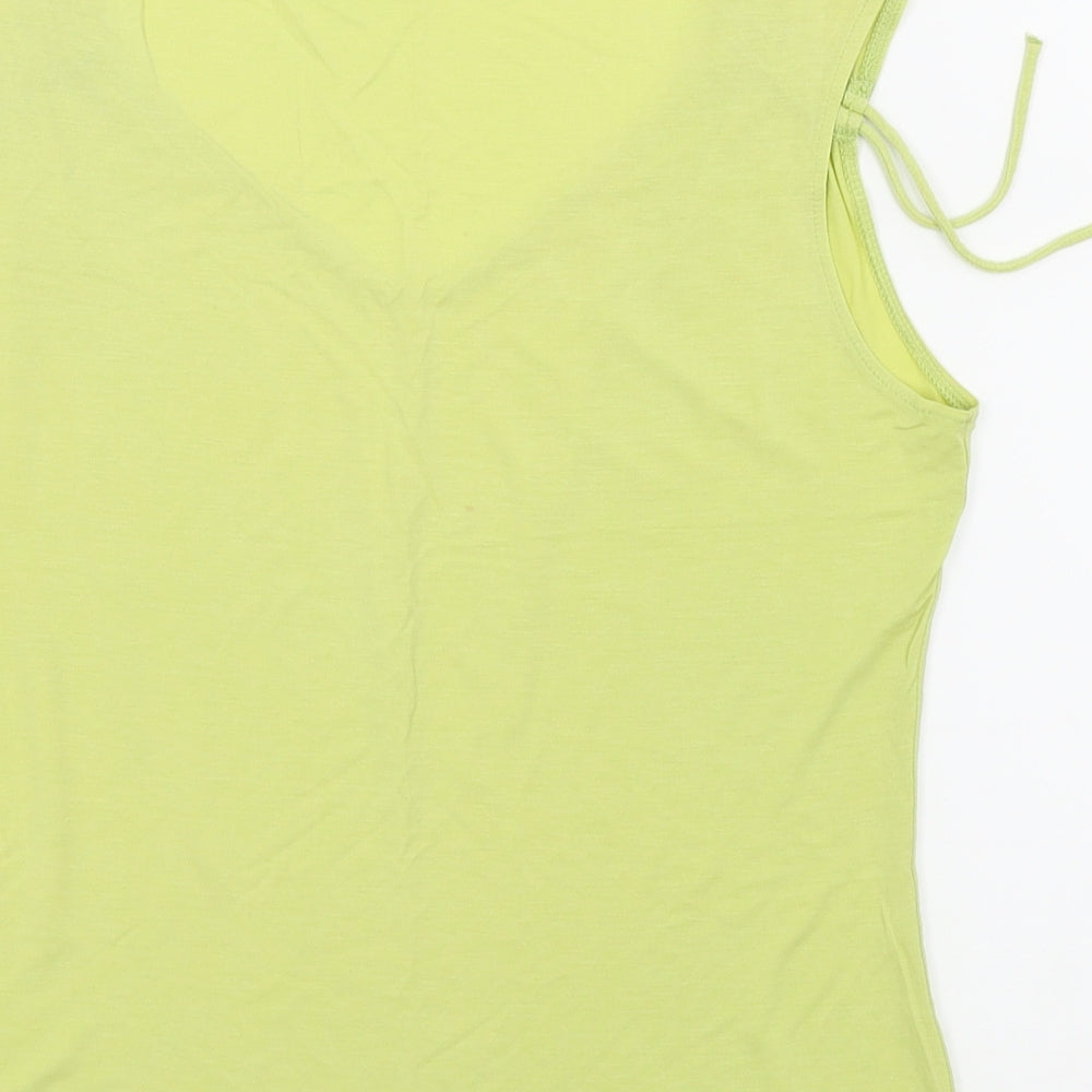 m&s Womens Green   Basic Tank Size 14