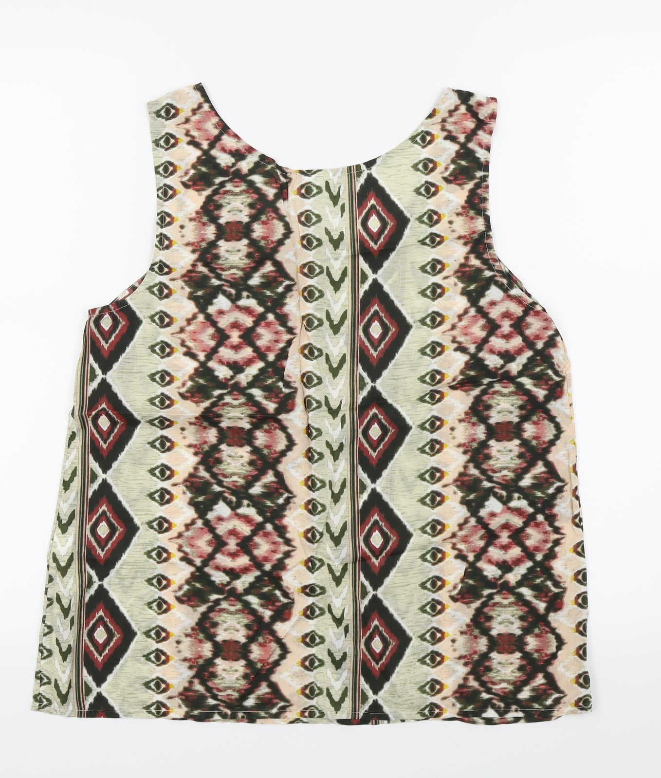 VERO MODA Womens Multicoloured Geometric  Basic Tank Size S