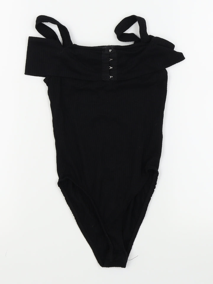 Primark Womens Black Bodysuit One-Piece Size 4