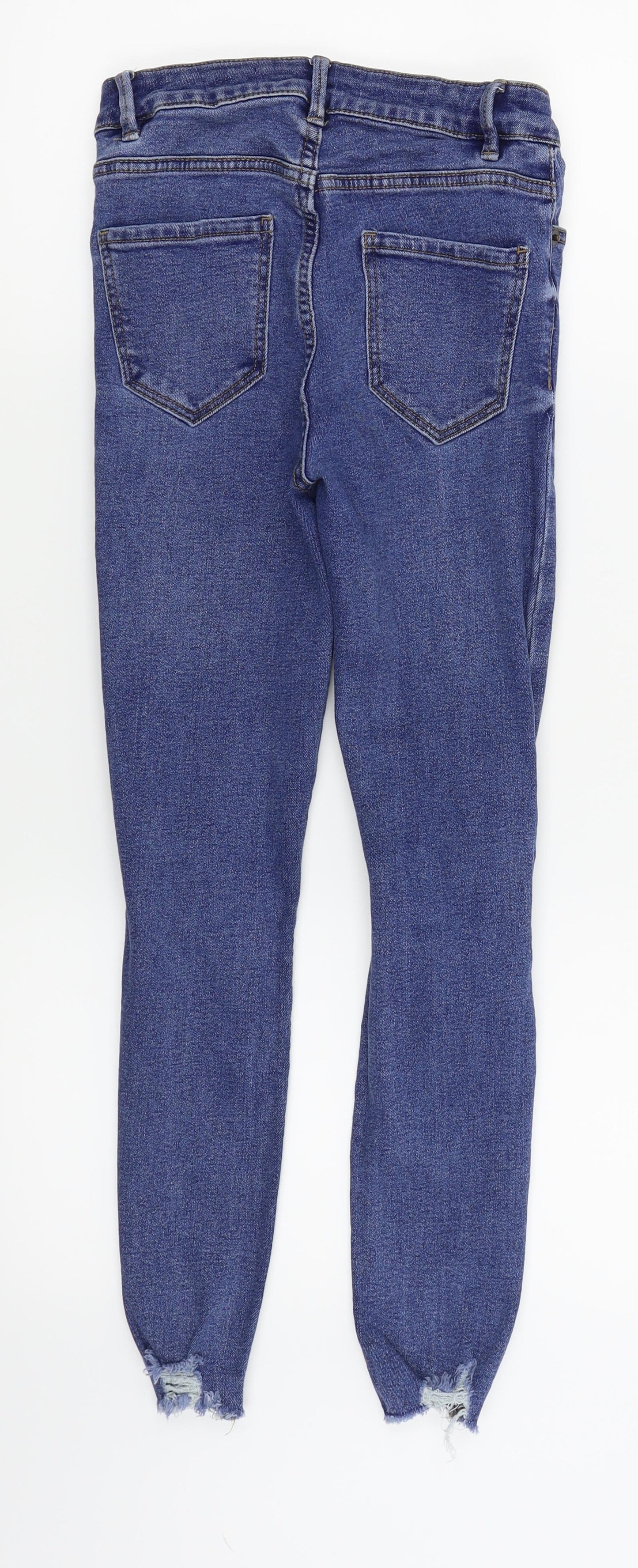 New Look Womens Blue   Skinny Jeans Size 8 L23 in - ripped jeans