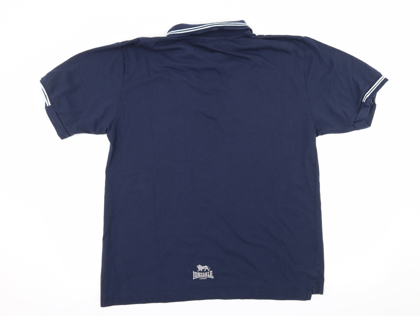 Lonsdale Mens Blue  Jersey  Polo Size XL