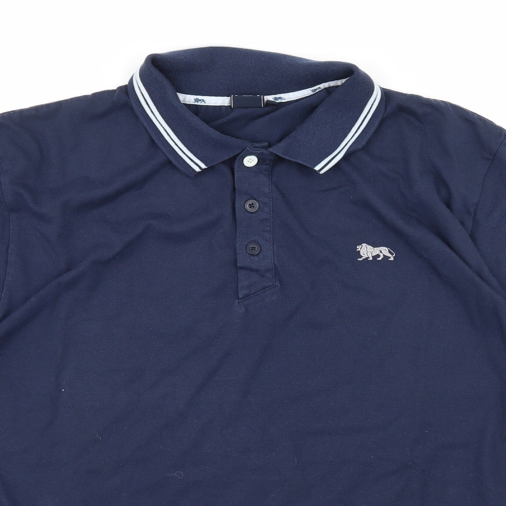 Lonsdale Mens Blue  Jersey  Polo Size XL