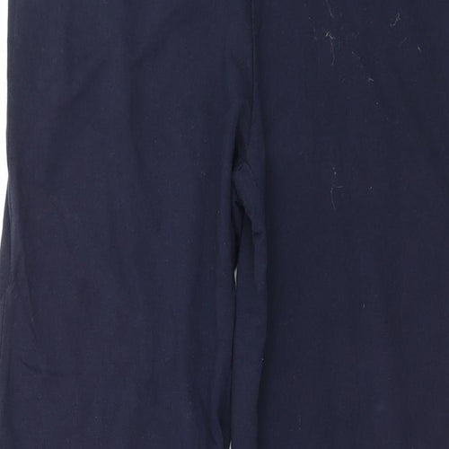 Marks and Spencer Womens Blue  Jersey Jogger Trousers Size 10 L29 in