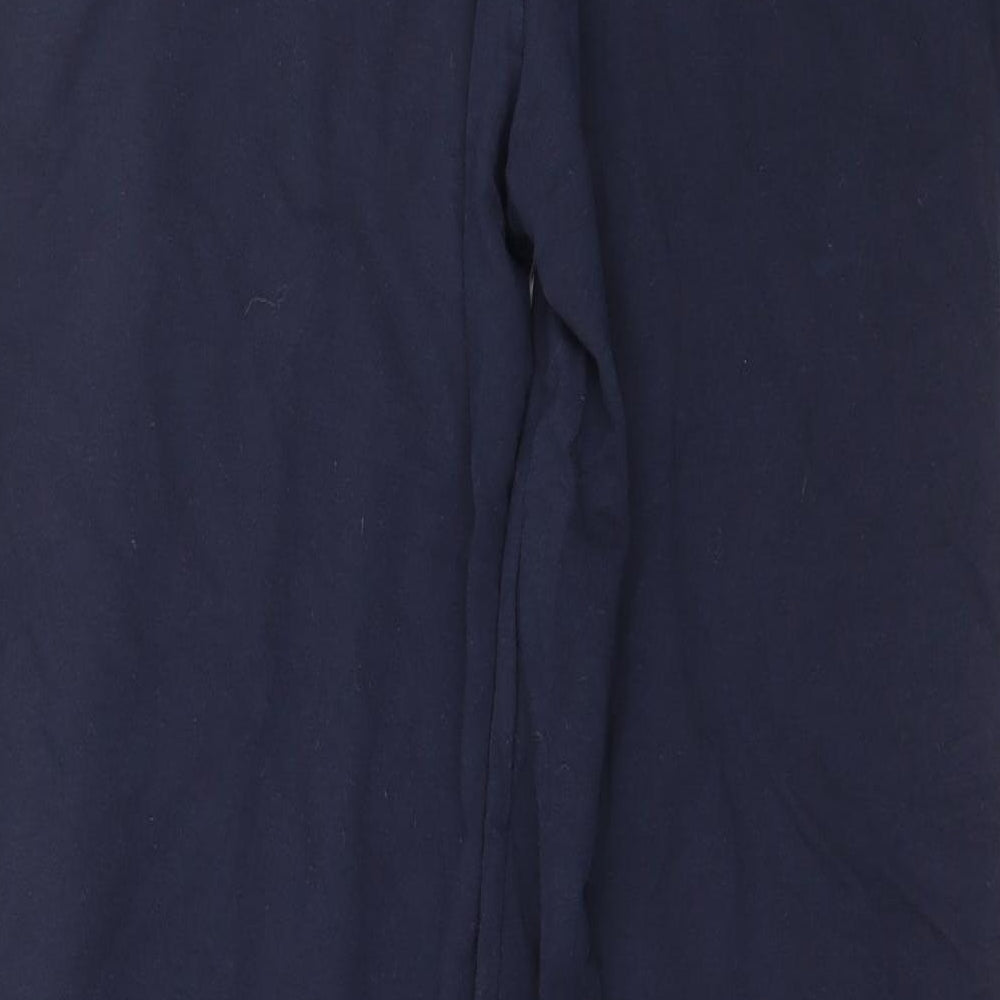 Marks and Spencer Womens Blue  Jersey Jogger Trousers Size 10 L29 in