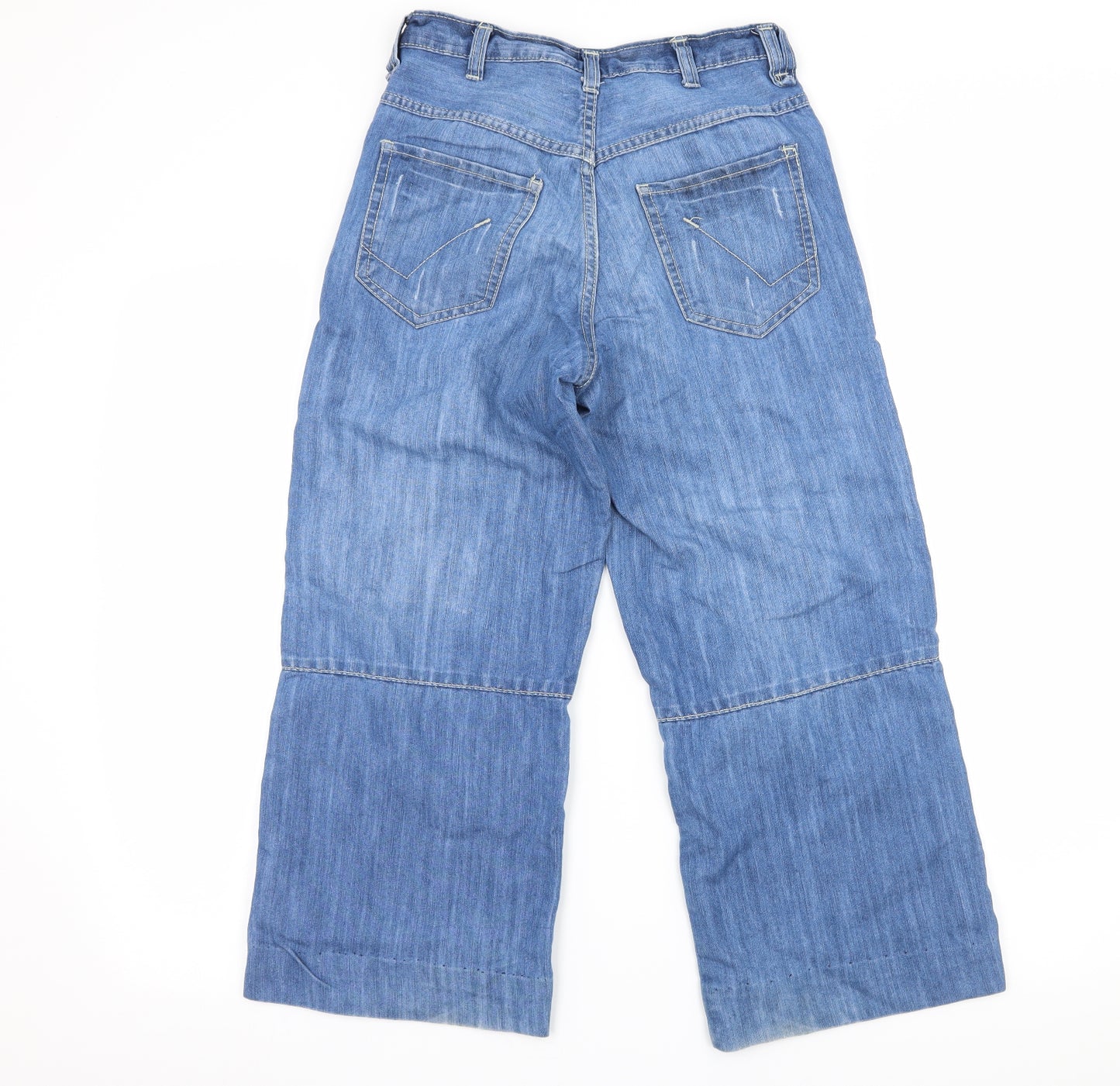 Urban Outlaws Boys Blue  Denim Wide-Leg Jeans Size 10-11 Years