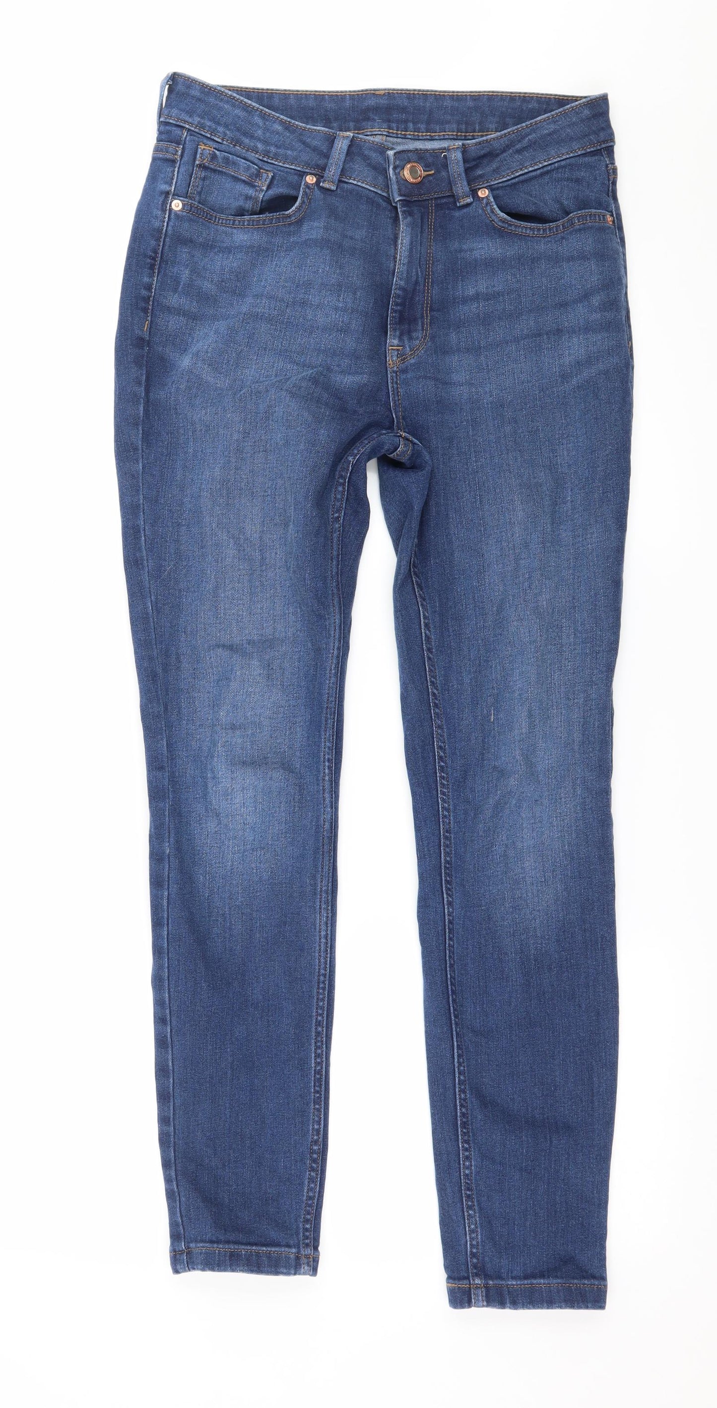 Marks and Spencer Womens Blue  Denim Skinny Jeans Size 10 L27 in