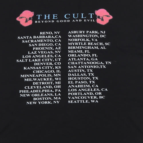 Gildan Mens Black  Jersey  T-Shirt Size M  - The Cult