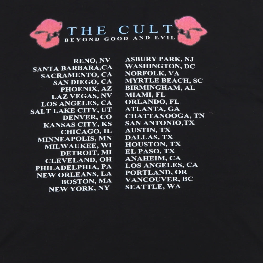 Gildan Mens Black  Jersey  T-Shirt Size M  - The Cult