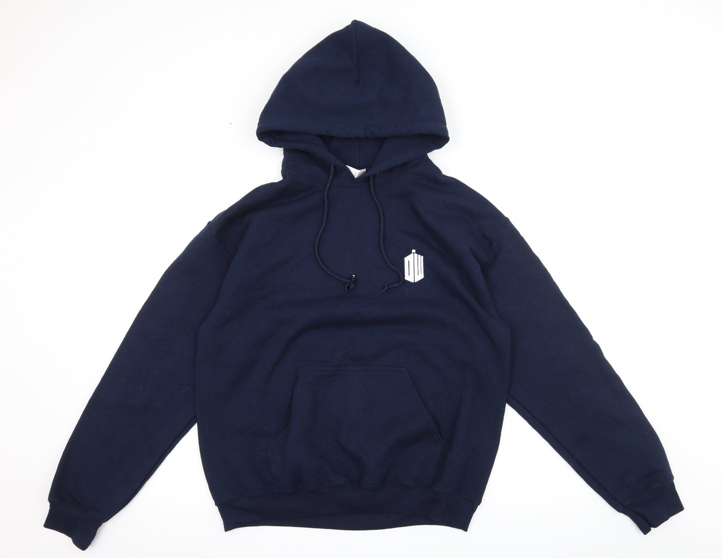 Doctor Who Mens Blue  Jersey Pullover Hoodie Size M  - Doctor Who