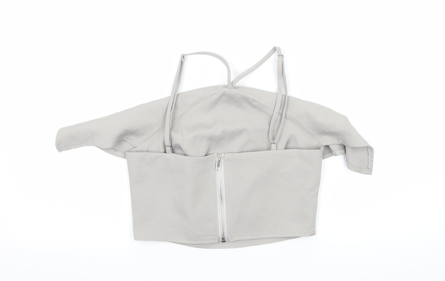 Missguided Womens Grey   Basic Blouse Size 4