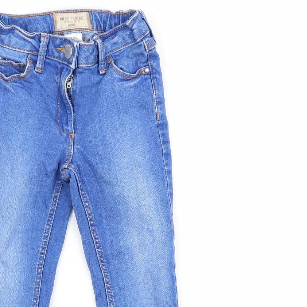 NEXT Girls Blue  Denim Skinny Jeans Size 5 Years