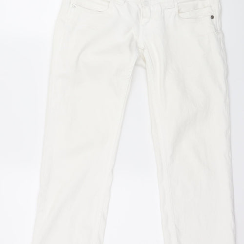 Pepe Jeans Womens White  Denim Straight Jeans Size 26 in L26 in