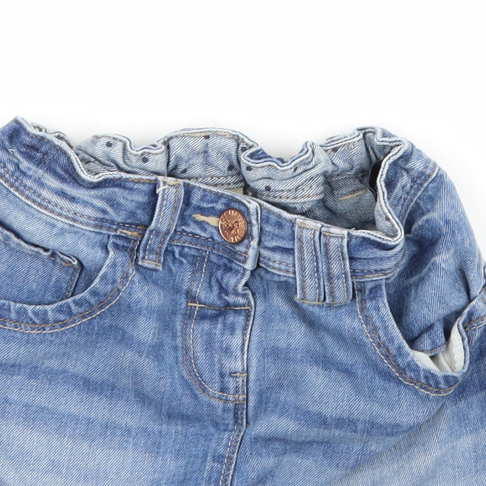 NEXT Girls Blue  Denim A-Line Skirt Size 5-6 Years