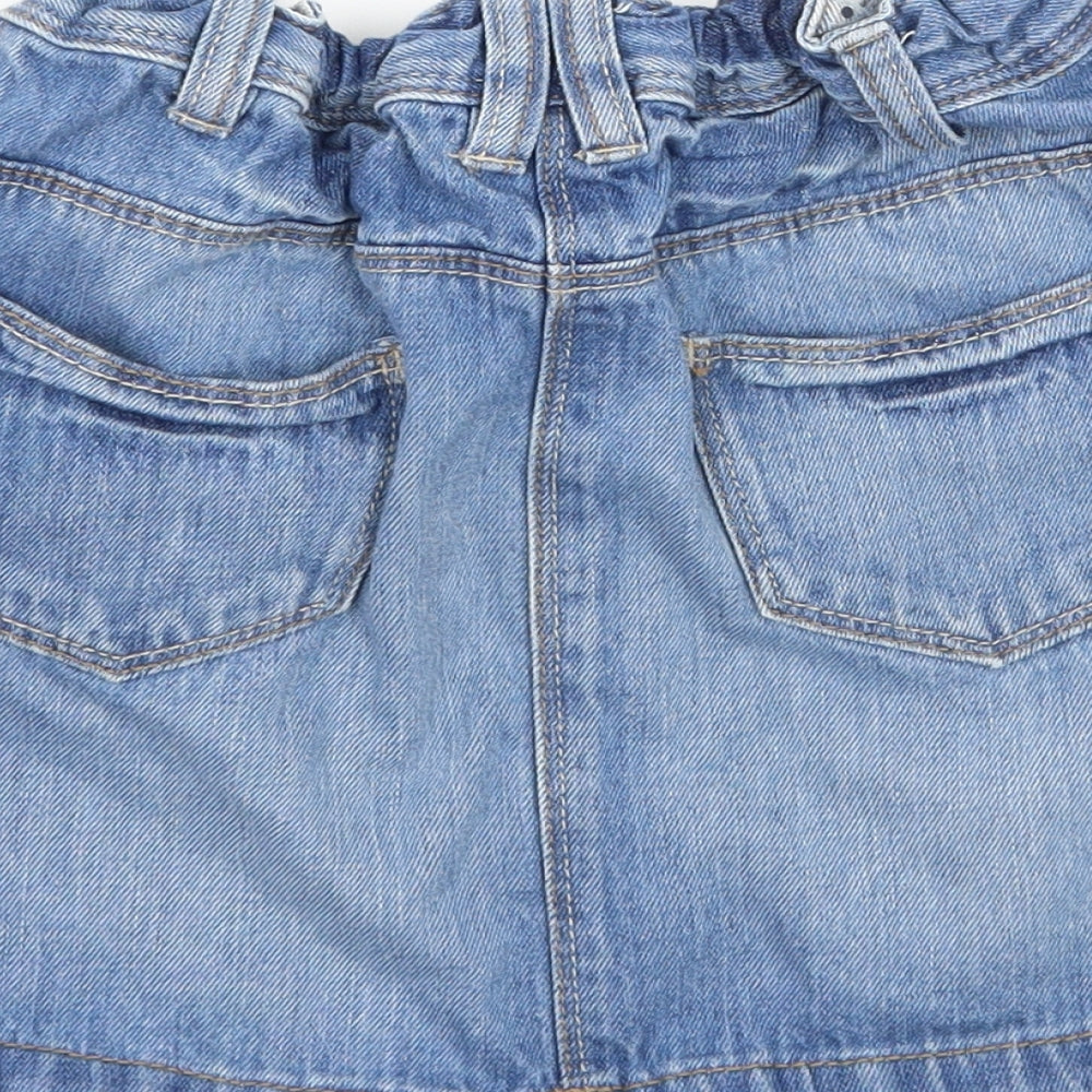 NEXT Girls Blue  Denim A-Line Skirt Size 5-6 Years