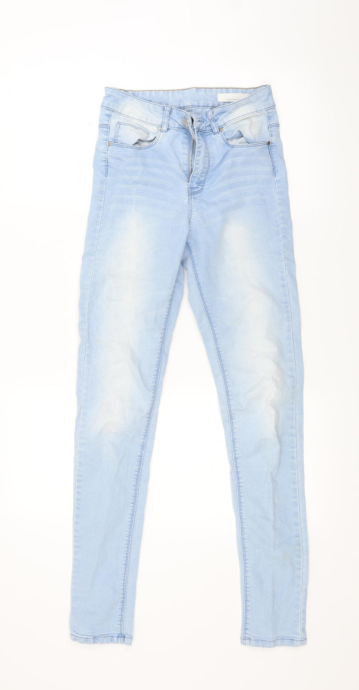 Twentyfiveseven Womens Blue  Denim Skinny Jeans Size 6 L27 in
