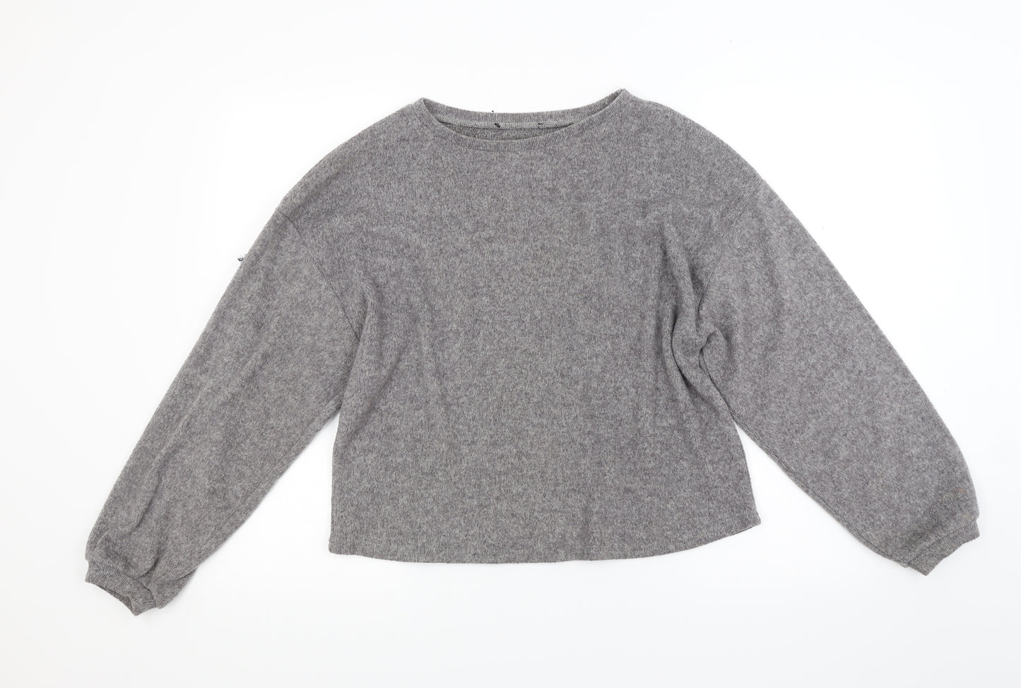New Look Womens Grey  Knit Pullover Jumper Size M