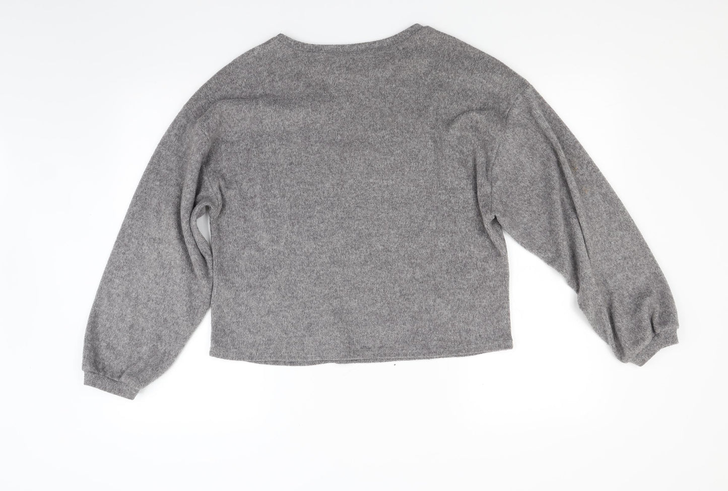 New Look Womens Grey  Knit Pullover Jumper Size M