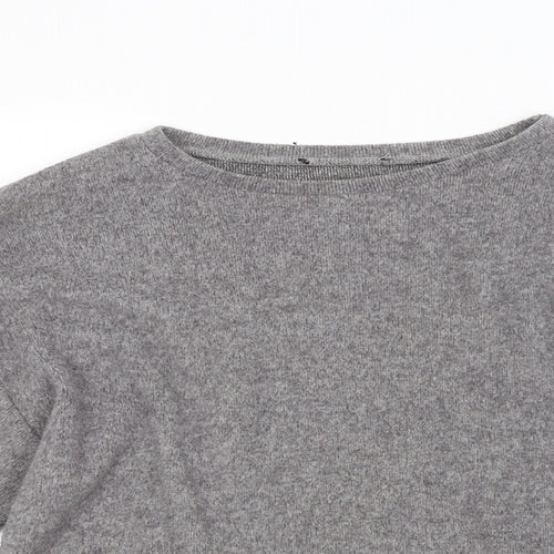 New Look Womens Grey  Knit Pullover Jumper Size M